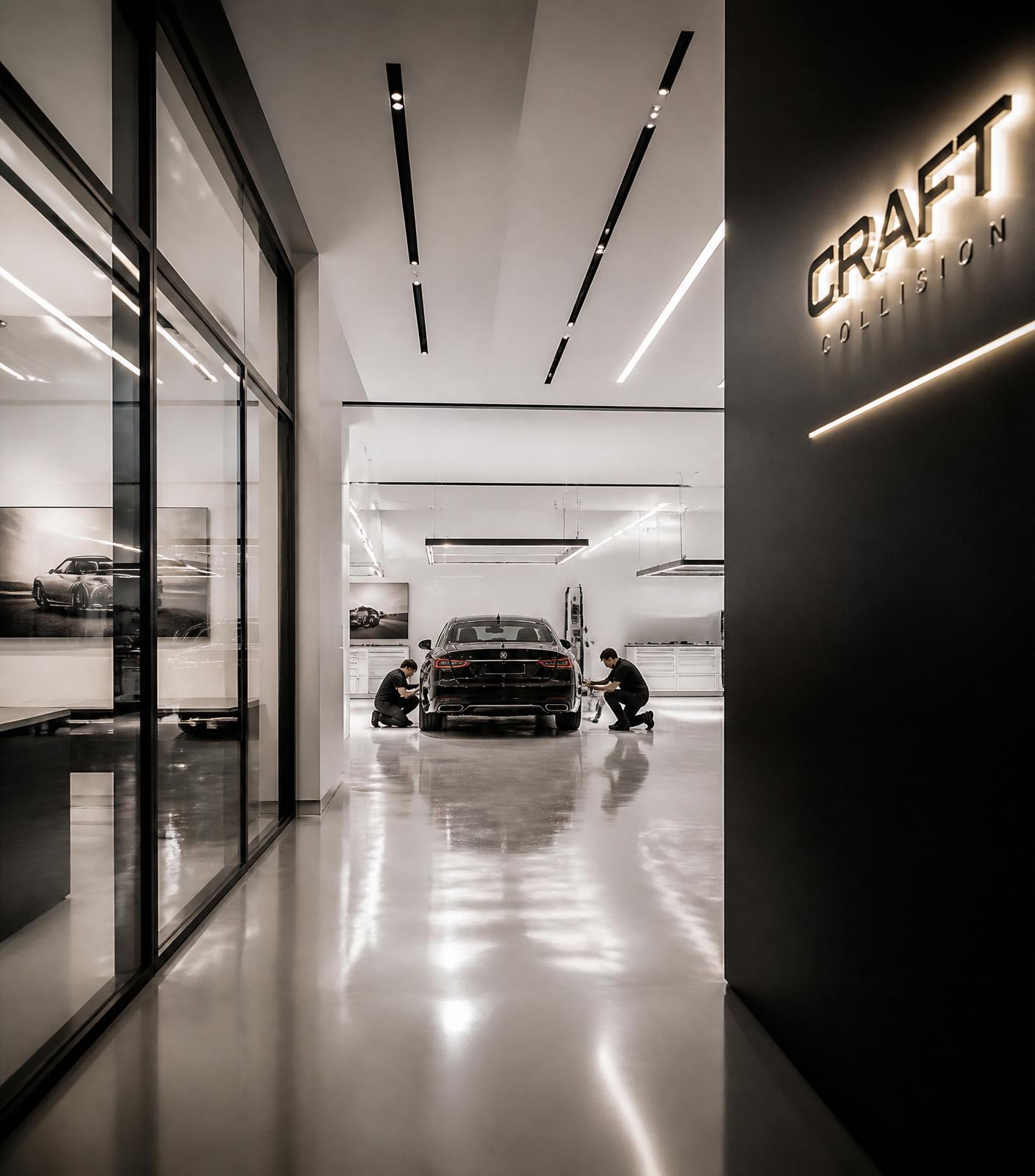 Interior of the Performance Auto Collision facility